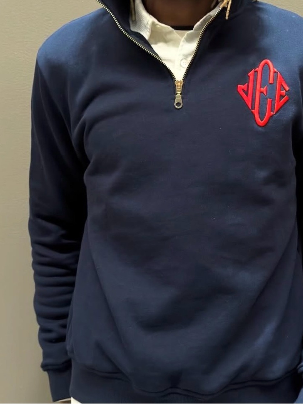 Epstein replica quarter zip
